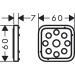 Hansgrohe Fliesenausgleichsscheibe Croma E Showerpipe 280 chrom