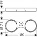 Hansgrohe Halter Lotionset'A chrom  