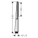 HG Handbrause Rainfinity 1jet EcoSmart 9 l/min mattweiss