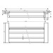 HG Handtuchablage mit Handtuchhalter AddStoris mattweiss
