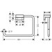 Hansgrohe Handtuchring AddStoris brushed black chrome 