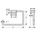 Hansgrohe Handtuchring AddStoris brushed black chrome 