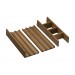 Hansgrohe IntraStoris Schubkasteninneneinteilung Set 320 Waschtischunterschrank 780/475, 780/550 und 1575/550 Nussbaum Dunkel