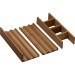 Hansgrohe IntraStoris Schubkasteninneneinteilung Set 320 Waschtischunterschrank 780/475, 780/550 und 1575/550 Nussbaum Dunkel