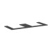 Hansgrohe Konsole Xilesa E 1375x550mm  m. 2 Ausschnitt Aufsatzwasch.ge SGma
