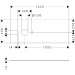 Hansgrohe Konsole Xilesa E 1375x550mm  m.Ausschnitt li.Aufsatzwasch.o.Hl ECHK