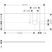 Hansgrohe Konsole Xilesa E 1375x550mm  m.Ausschnitt re.Aufsatzwasch.o.Hl ECHK