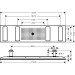 Hansgrohe Kopfbrause 1200 4jet Axor ShowerHeaven chrom mit Licht 2700 K