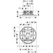 Hansgrohe Kopfbrause 250 1jet Axor Decke UP chrom
