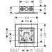 Hansgrohe Kopfbrause 250/250 2jet Axor Decke UP chrom