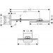 Hansgrohe Kopfbrause 300 2jet Axor chrom mit Brausearm