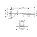 Hansgrohe Kopfbrause 300/300 1jet Axor chrom mit Brausearm