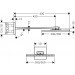 Hansgrohe Kopfbrause 300/300 2jet Axor chrom mit Brausearm