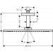 Hansgrohe Kopfbrause 350 1jet Axor BN Deckenmontage