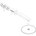 Hansgrohe Kopfbrause 350 1jet Axor chrom mit Brausearm