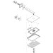 Hansgrohe Kopfbrause 460 3jet Axor chrom mit Brausearm eckig