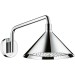 Hansgrohe Kopfbrause Axor Front mit Brausearm chrom