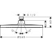 Hansgrohe Kopfbrause Crometta S 240 mattschwarz 