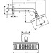 Hansgrohe Kopfbrause Raindance E 240 Air 1jet 251mmx151mm mit Brausearm 240mm chrom