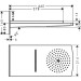 Hansgrohe Kopfbrause Raindance Rainfall 180 Air 2jet weiss/chrom