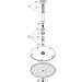 Hansgrohe Kopfbrause Raindance S 240 1jet PowderRain Deckenmontage 100 chrom