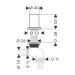 Hansgrohe Küchen-Geräteabsperrventil Brushed Black Chrome