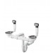 Hansgrohe Manuelle Ab- und Überlaufgarnitur 370 x 370 D15-10 BSO