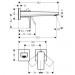 Hansgrohe Metropol 2-Loch Waschtischarmatur Unterputz F-Set Brushed Bronze langer Auslauf