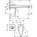 Hansgrohe 2-Loch Waschtischarmatur Unterputz Metropol F-Set langer Auslauf brushed bronze