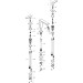 Hansgrohe 3-Loch Waschtischarmatur 160 Metropol mattweiss