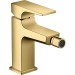 Hansgrohe Bidetmischer Metropol mit Push-Open Ablaufgarnitur polished gold