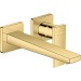 Hansgrohe 2-Loch Waschtischarmatur Unterputz Metropol F-Set langer Auslauf polished gold