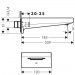 Hansgrohe Metropol Wanneneinlauf 185mm mattschwarz