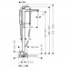 Hansgrohe Metropol Wannenmischer Brushed Black Fertigset zur Bodenmontage 