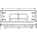 Hansgrohe Montageplatte Axor sBox Fliesenrand  