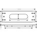 Hansgrohe Montageplatte Axor sBox Fliesenrand  