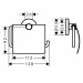 HG Papierrollenhalter Logis Universal chrom mit Deckel
