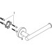 Hansgrohe Papierrollenhalter Logis Universal chrom ohne Deckel