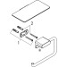 Hansgrohe Papierrollenhalter mit Ablage AddStoris chrom