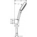 Hansgrohe Porterset Pulsify 105 3jet mit Brauseschlauch 1600mm mattweiss