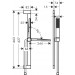 Hansgrohe Pulsify E Brauseset 100 1jet EcoSmart mit Brausestange 65 cm Mattschwarz