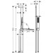 Hansgrohe Pulsify E Brauseset 100 1jet EcoSmart+ mit Brausestange 90 cm Mattschwarz