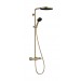 Hansgrohe Pulsify S Puro Showerpipe 260 1jet EcoSmart mit Ecostat Fine und Handbrause 3jet Brushed Bronze