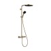 Hansgrohe Pulsify S Puro Showerpipe 260 1jet EcoSmart mit Ecostat Fine und Handbrause 3jet Brushed Bronze