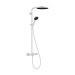 Hansgrohe Pulsify S Puro Showerpipe 260 1jet EcoSmart mit Ecostat Fine und Handbrause 3jet Mattweiß