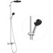 Hansgrohe Pulsify S Puro Showerpipe 260 1jet EcoSmart mit Wannenthermostat Ecostat Fine und Handbrause 3jet Chrom