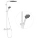 Hansgrohe Pulsify S Puro Showerpipe 260 1jet mit Ecostat Fine und Handbrause 3jet Mattweiß