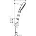 HG Porterset Pulsify Select S 105 3jet  EcoSmart mit Brauseschlauch 1250mm MSW