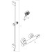 Hansgrohe Pulsify Select S Brausesystem 105 3jet Relaxation EcoSmart mit Ecostat Element und Brausestange 65 cm Chrom