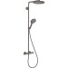 Hansgrohe Showerpipe Raindance Select S 240 1jet PowderRain brushed black chrome